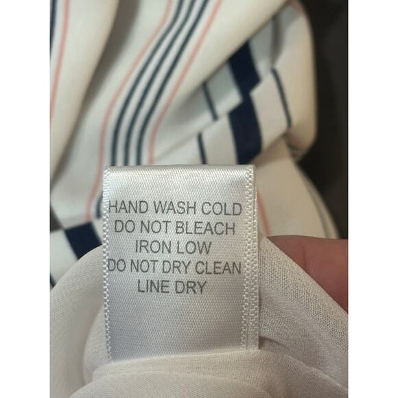 Alice Blue for Stitch Fix Striped Sleeveless Halter Blouse Size M - Picture 5 of 7